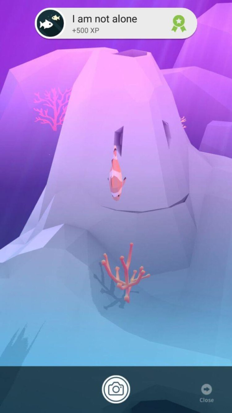 Игра в AbyssRium максимально расслабляет. Фото.