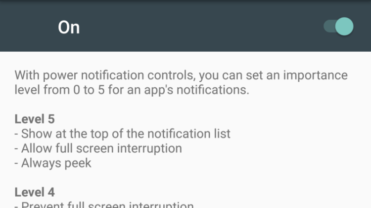 Особенности Android 7.0 Nougat, о которых мало кто знает. Ручной приоритет уведомлений. Фото.