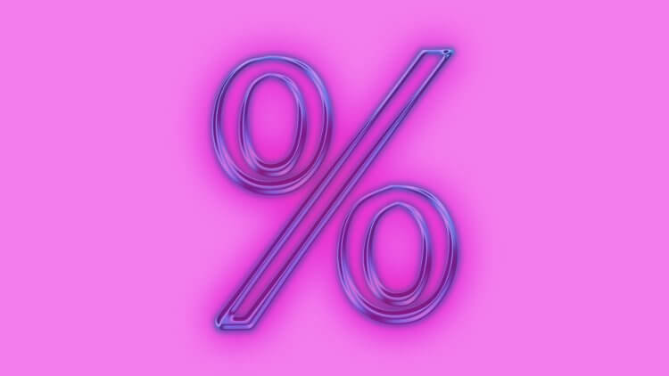 Процентный калькулятор для шопинга, школы, кухни, здоровья и бизнеса. Фото.