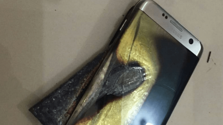 Брат за брата: пользователь сообщил о сгоревшем Galaxy S7 edge. Фото.