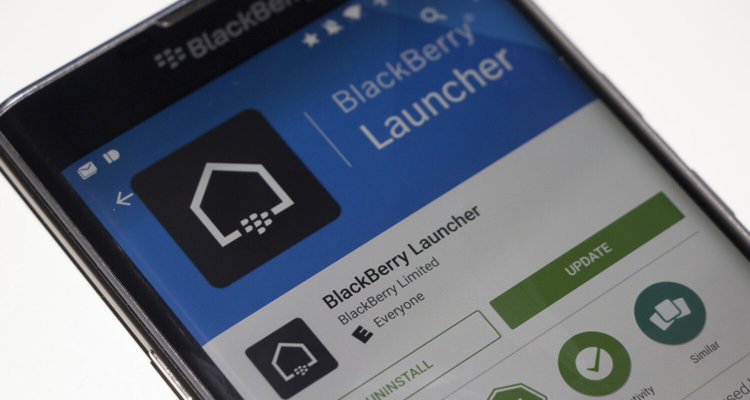 BlackBerry Launcher — хорошая замена стандартному лаунчеру. Фото.