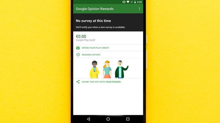 Как зарабатывать деньги на Android. Google Opinion Rewards. Фото.