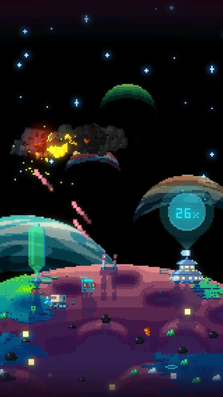 Green The Planet 2 — озелени планету, сбивая комету. Фото.