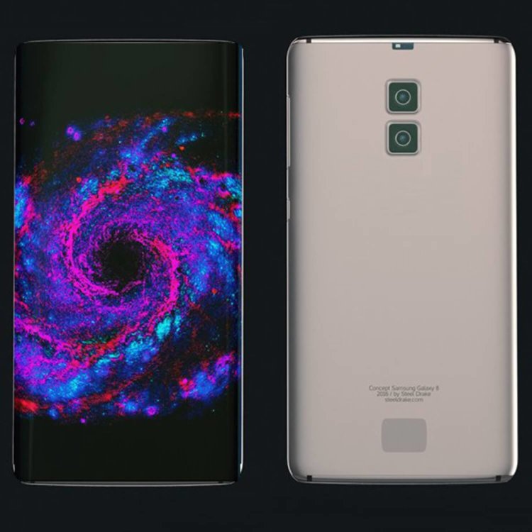 Будет ли Galaxy S8 вообще без рамки вокруг экрана со сканером отпечатков пальцев? Фото.