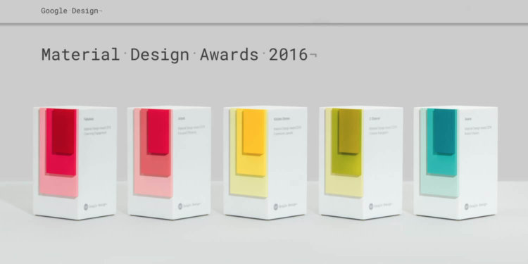 Пять приложений — обладателей премии Material Design Awards 2016. Фото.