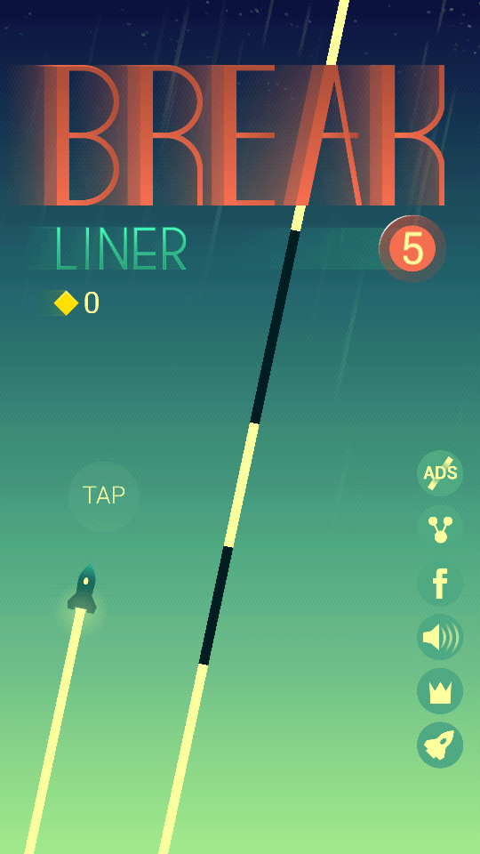 Break Liner — очередное безумие от Ketchapp. Фото.