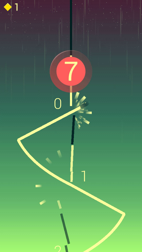 Break Liner — очередное безумие от Ketchapp. Фото.