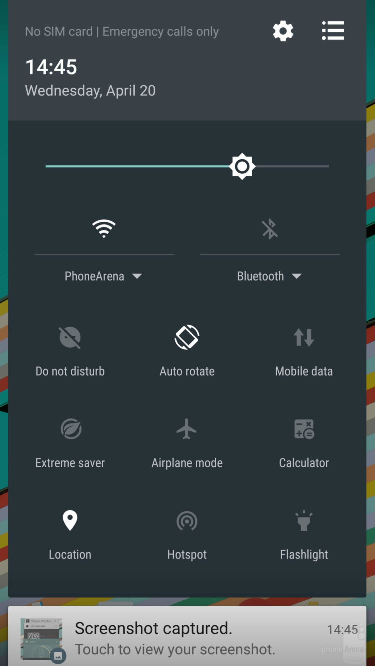Сравниваем шторки с быстрыми настройками от различных производителей. HTC. Фото.
