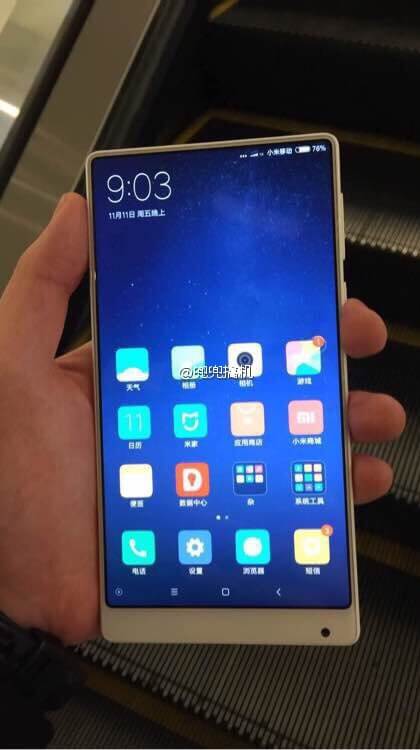 Xiaomi готовит Mi MIX в белом цвете. Фото.