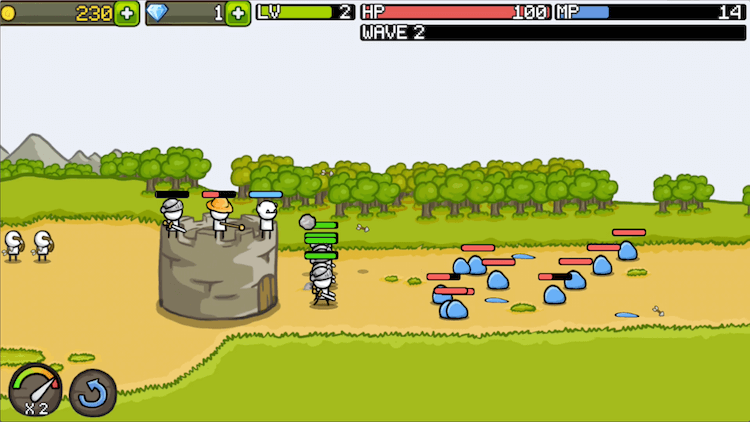 Предновогодняя подборка убойных игр. Grow Castle. Фото.