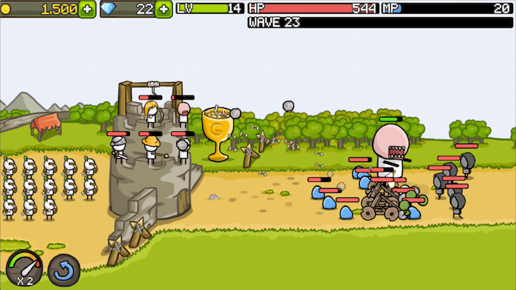 Предновогодняя подборка убойных игр. Grow Castle. Фото.