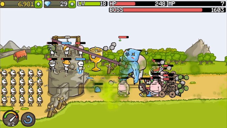 Предновогодняя подборка убойных игр. Grow Castle. Фото.