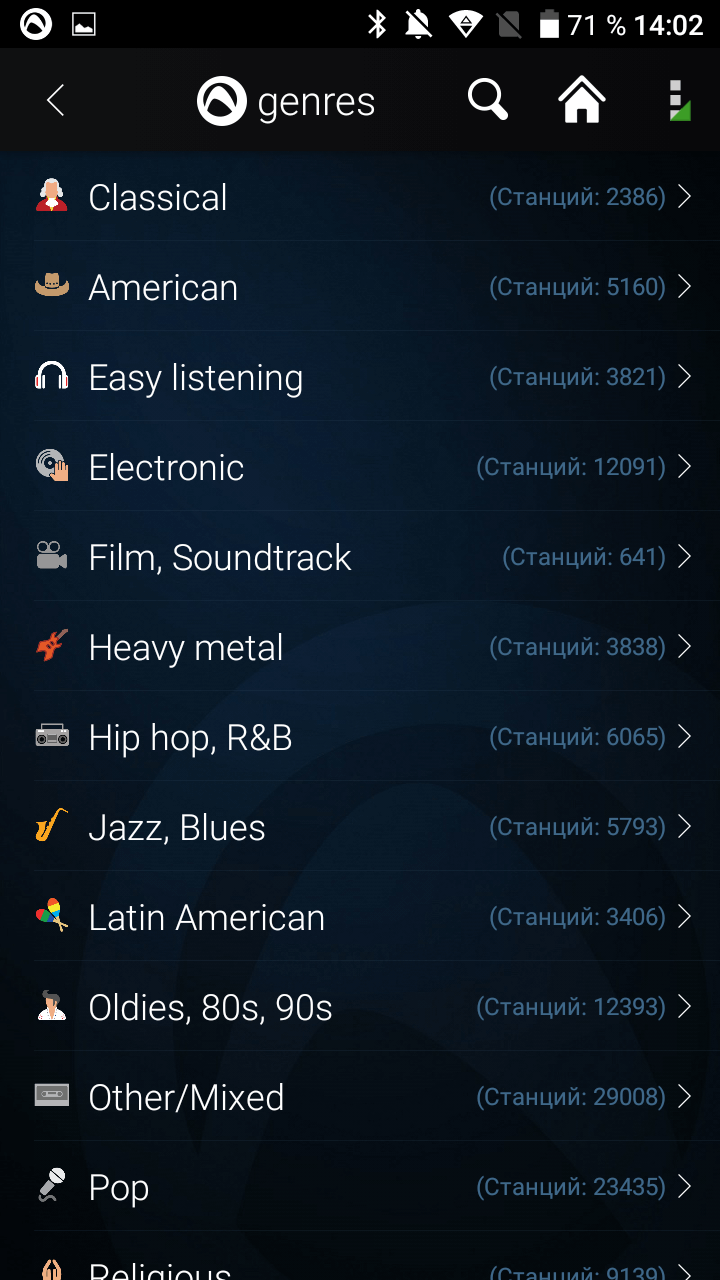 Как слушать радио на Android бесплатно. Фото.