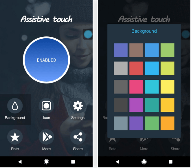 Как включить функцию Assistive Touch на Android? Фото.