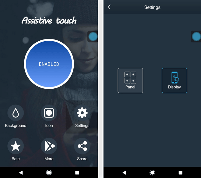 Как включить функцию Assistive Touch на Android? Фото.