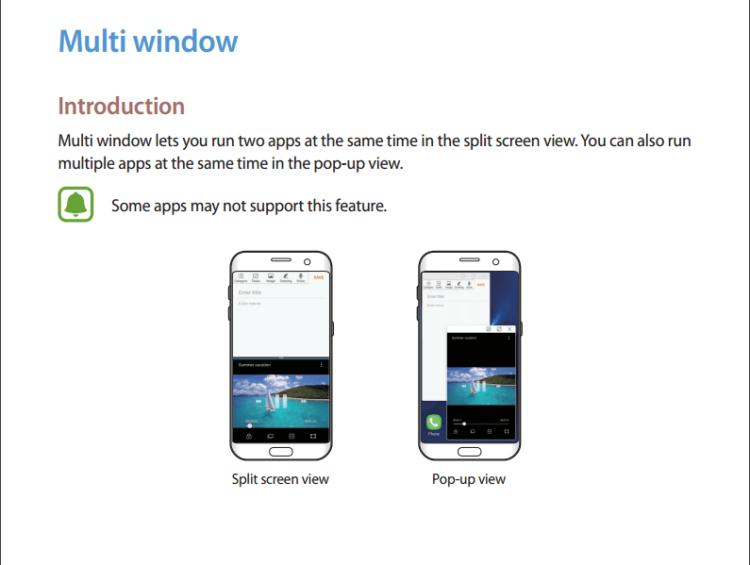 7 нововведений в Android Nougat для Galaxy S7/S7 edge. Мультиоконность. Фото.