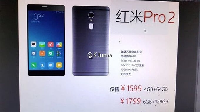 Xiaomi Redmi Pro 2 — постер и технические характеристики двух версий смартфона? Фото.