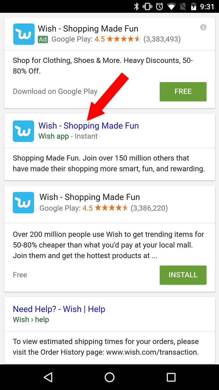 Как активировать мгновенные приложения Android? Фото.