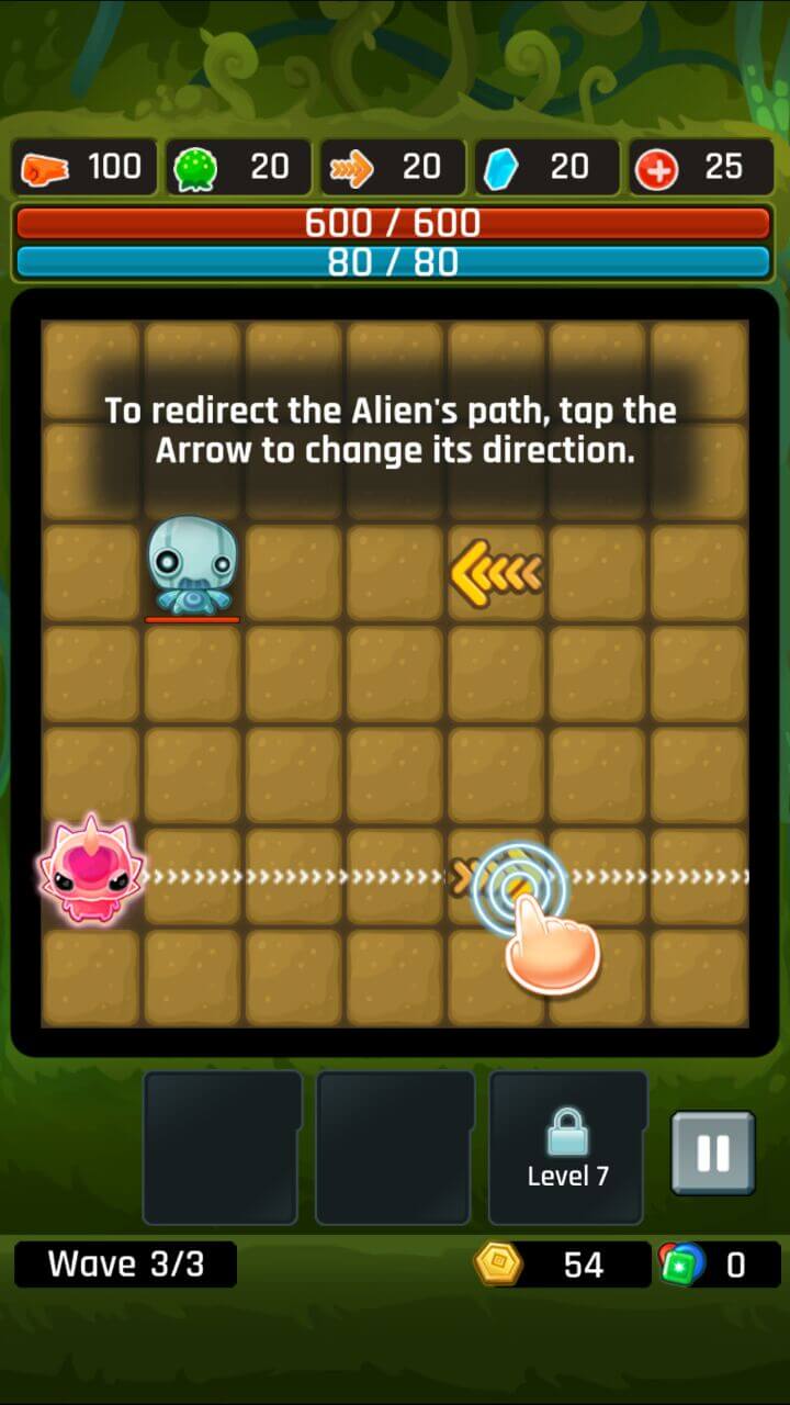 Alien Path – хорошая головоломка для защитников галактики. Фото.