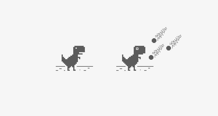 Dino T-Rex — игра, которую знает каждый. Фото.