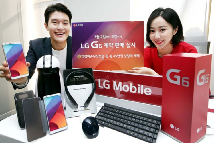Какие подарки получают первые покупатели LG G6? Фото.