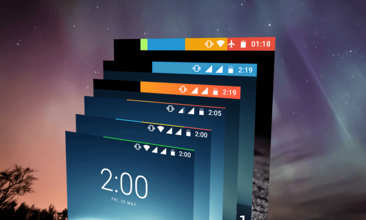 Energy Bar – привлекательный и настраиваемый индикатор заряда для Android. Фото.