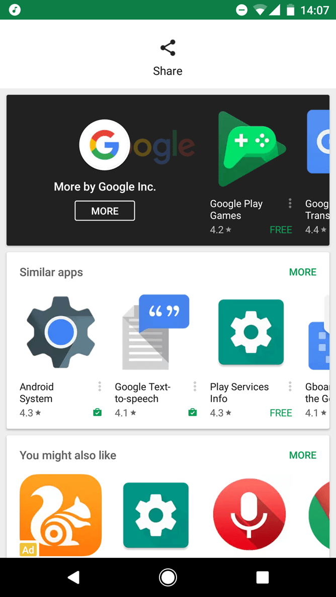 Внешний вид Google Play существенно изменен. Внешний вид Google Play существенно изменен. Фото.