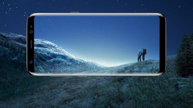 Galaxy S8 — способ съемки скриншота с тремя полезными опциями. Фото.