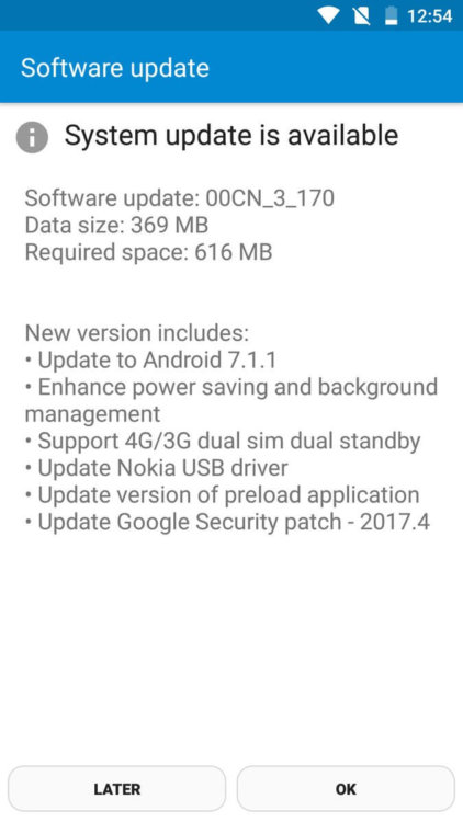 Nokia 6 обновляют до Android 7.1.1