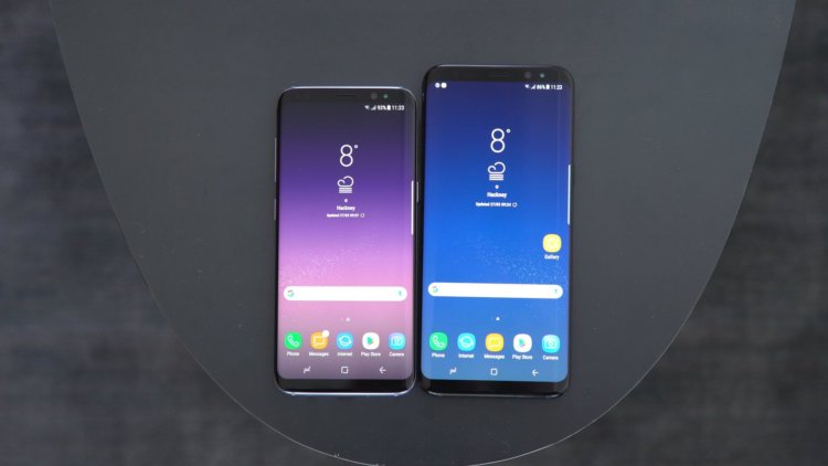 Samsung Galaxy S8 Plus vs Galaxy S7 edge: сравнение интерфейсов. Фото.