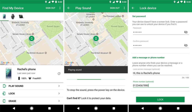 Google выпустила обновленное приложение для поиска утерянных смартфонов. Фото.