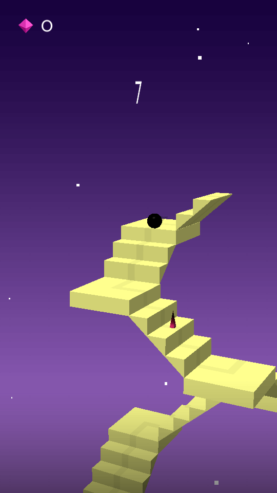 Stairway — спускаем шарик по лестнице. Фото.