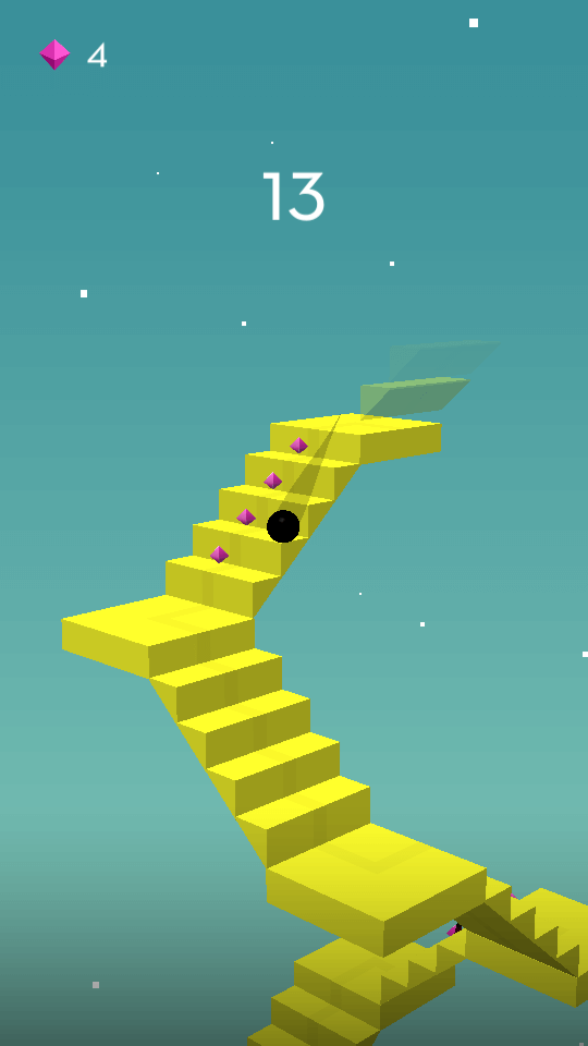 Stairway — спускаем шарик по лестнице. Фото.