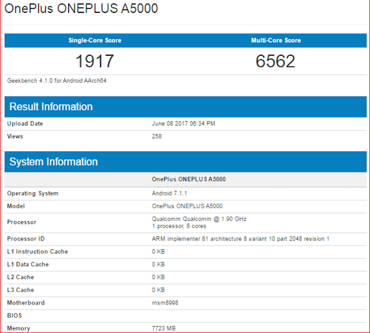 OnePlus 5 получит 8 ГБ оперативной памяти. Фото.