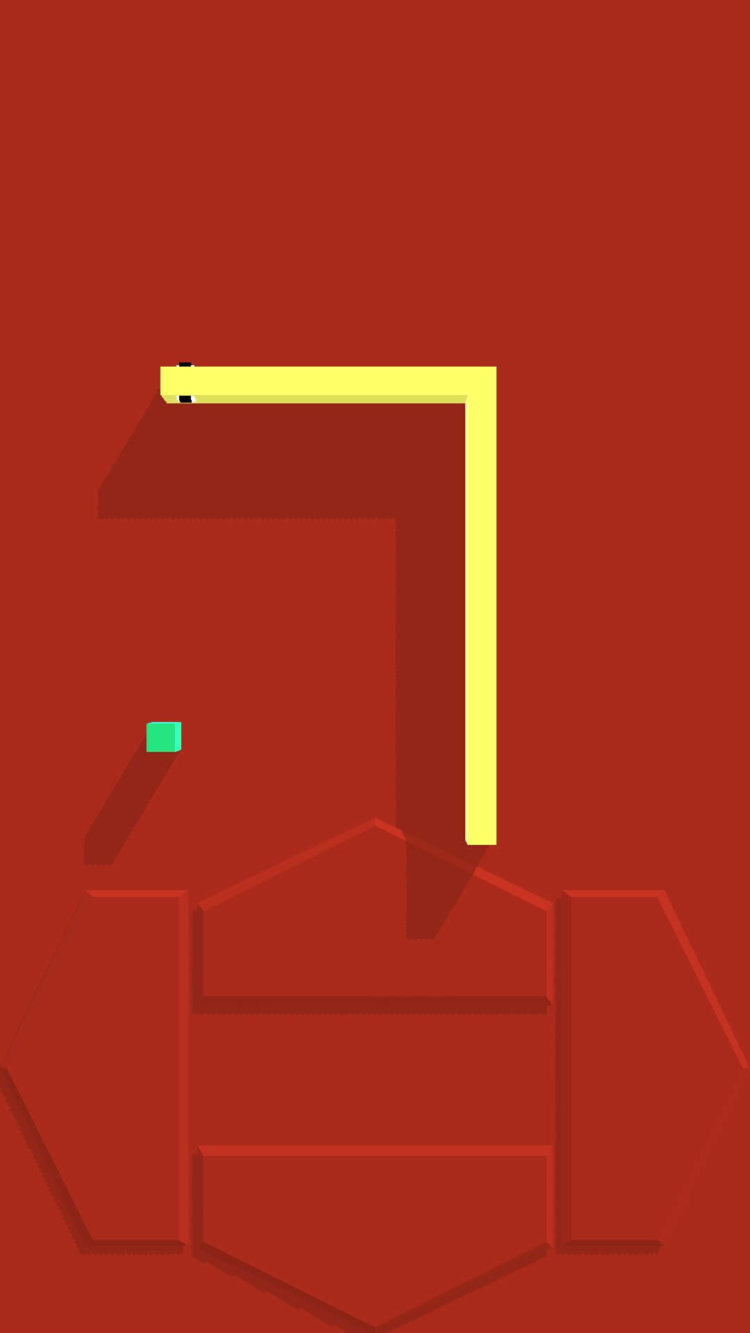 Snake 2,5D — змейка в минимализме. Фото.