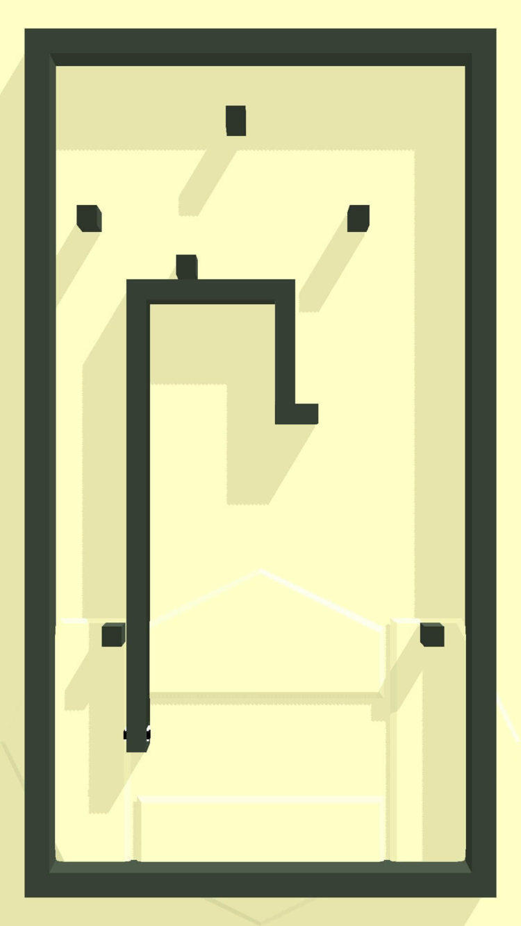 Snake 2,5D — змейка в минимализме. Фото.