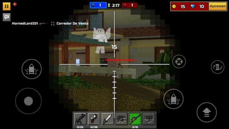Pixel Gun 3D – удачная смесь популярнейших игр. Фото.