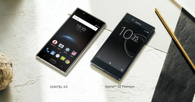 OUKITEL K3 похож на Sony Xperia XZ Premium, но хорош не только этим. Фото.