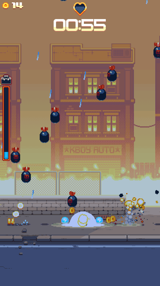 Ultimate Briefcase — спасаемся от пиксельных бомб. Фото.