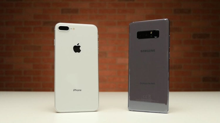 iPhone 8 и 8 Plus не стали угрозой для Android-смартфонов. Фото.