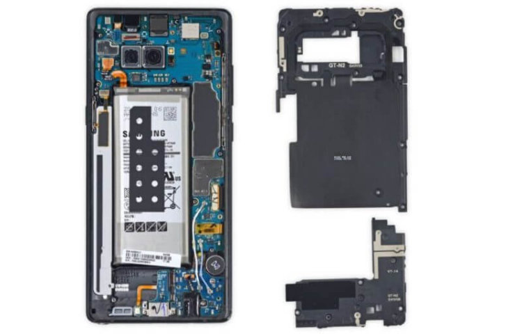 Насколько сложно отремонтировать Galaxy Note 8? Фото.