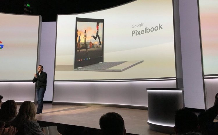 Итоги презентации Google: Pixel 2 и Pixel XL 2, Google Home, Pixelbook и многое другое. Google Pixelbook. Фото.