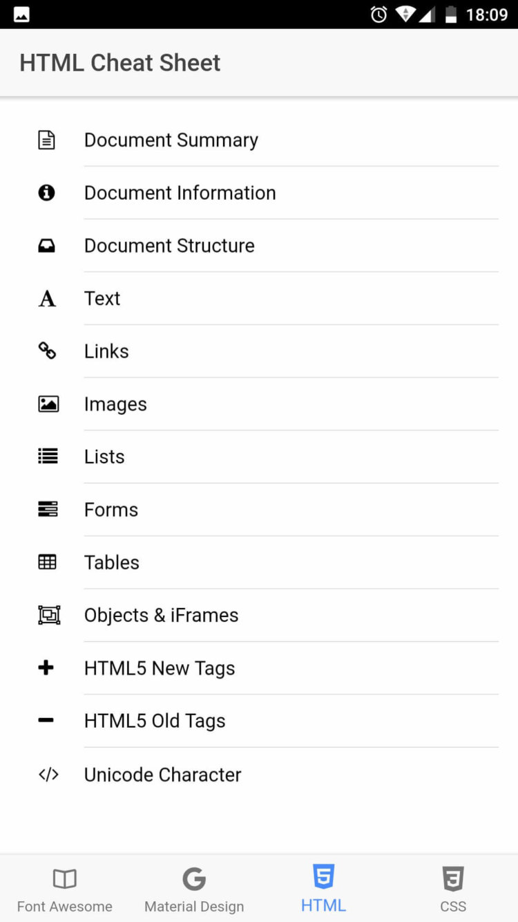 Web Development Tools — справочник веб-программиста. Фото.