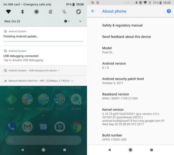 Google выпустила Android 8.1 Oreo Developer Preview. Релиз — в декабре. Фото.