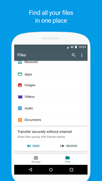 Файловый менеджер Files Go появился в Google Play. Фото.