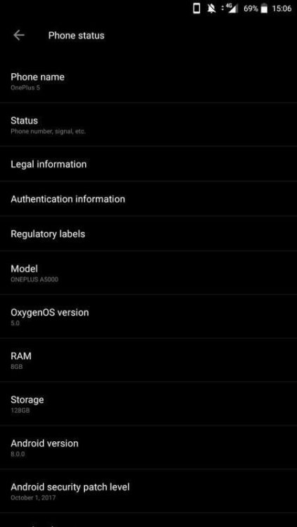 OnePlus 5 получил сканер лица в новой бета-версии Oxygen OS 5.0. Фото.