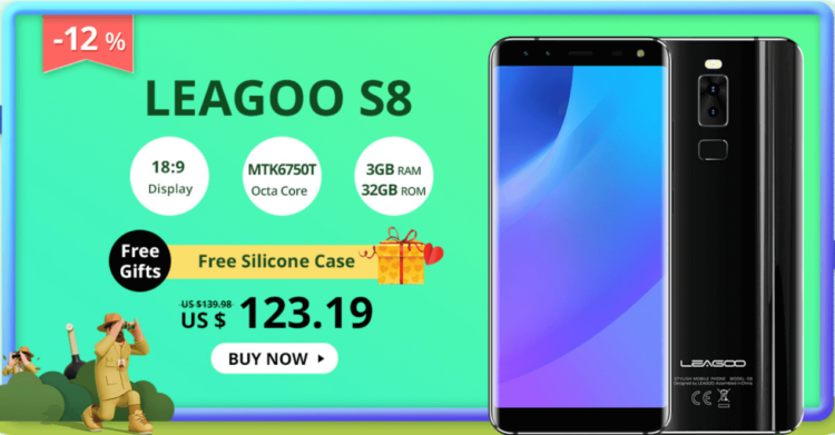 LEAGOO отмечает годовщину глобальной распродажей. LEAGOO S8. Фото.
