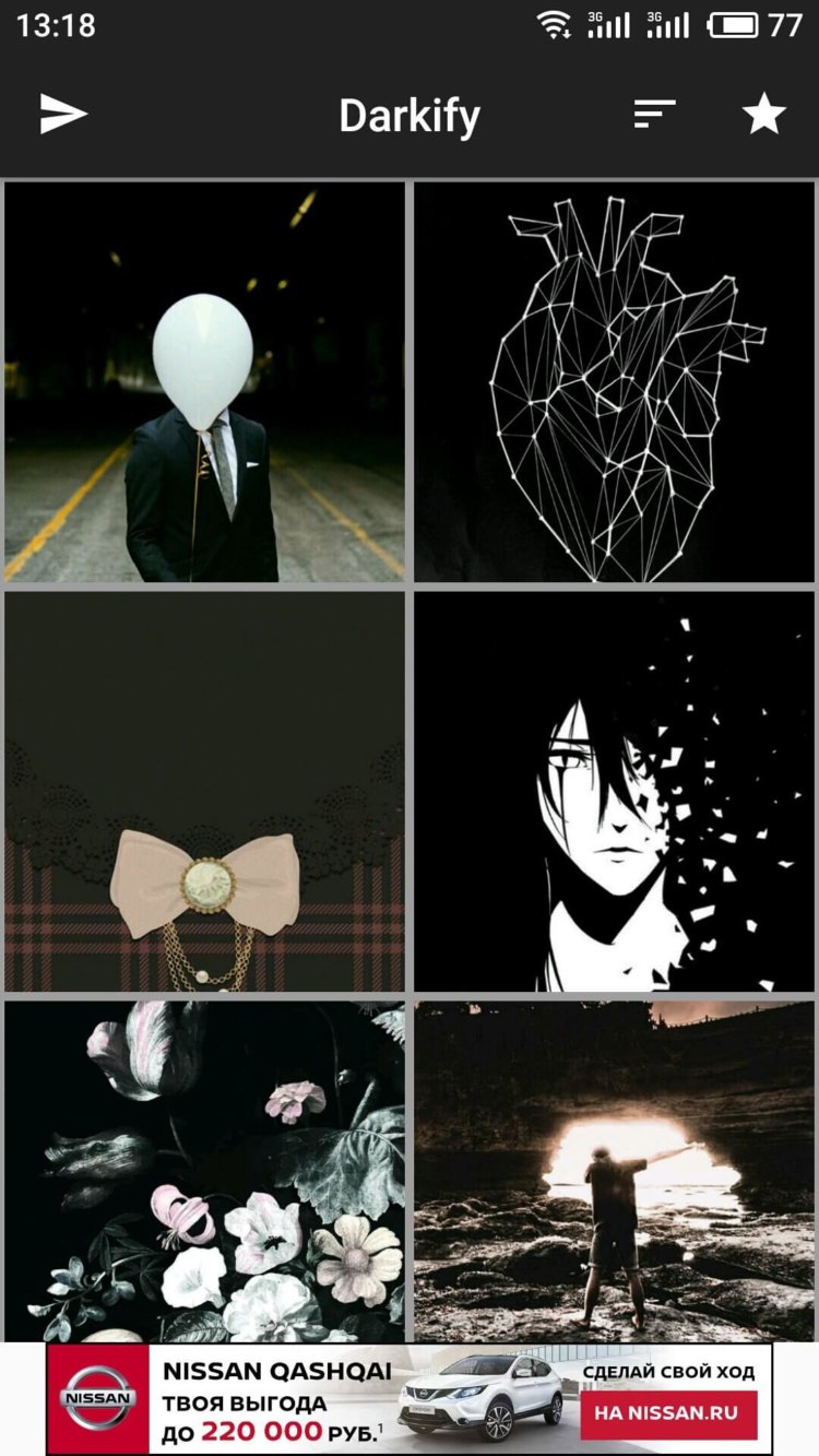 Darkify — обои для AMOLED-дисплеев. Darkify — обои для AMOLED-дисплеев. Фото.