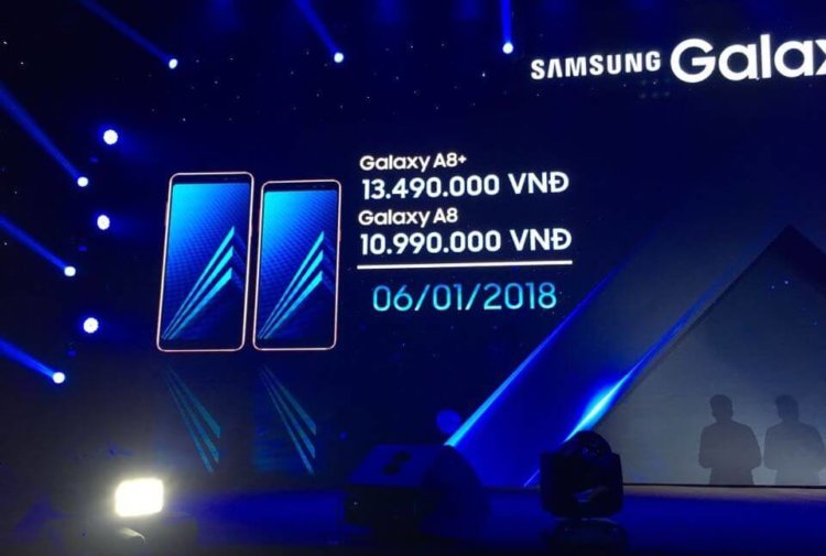 Названа цена и сроки начала продаж Galaxy A8 и A8+ в России. Фото.