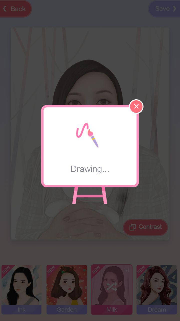 В приложении Meitu завелся робот-художник. Фото.